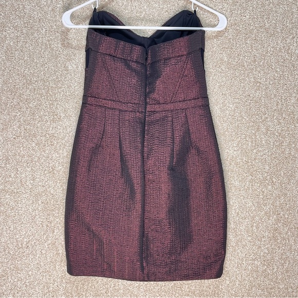 NWT holiday party dress sparkly strapless bustier sweetheart neckline mesh area - Picture 13 of 14